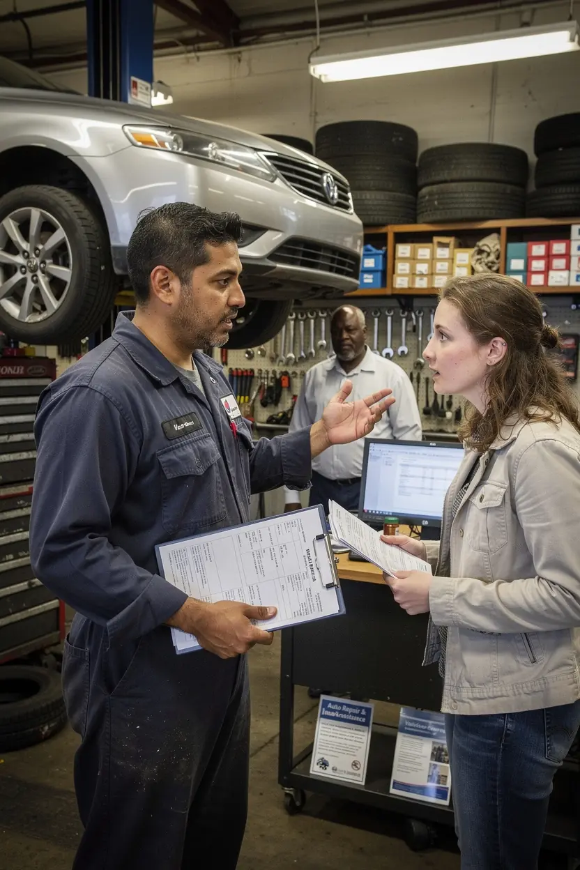 Zdjęcie przedstawiające różne rodzaje samochodów na tle amerykańskiego krajobrazu.